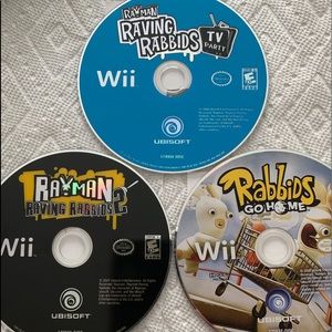 Nintendo Wii games Raymond Raving Rabbids